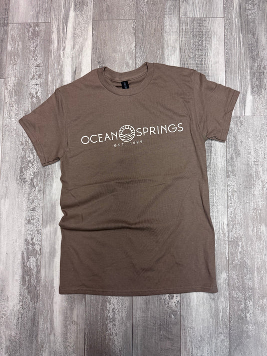 OS Sun Logo Tee - Brown Savana
