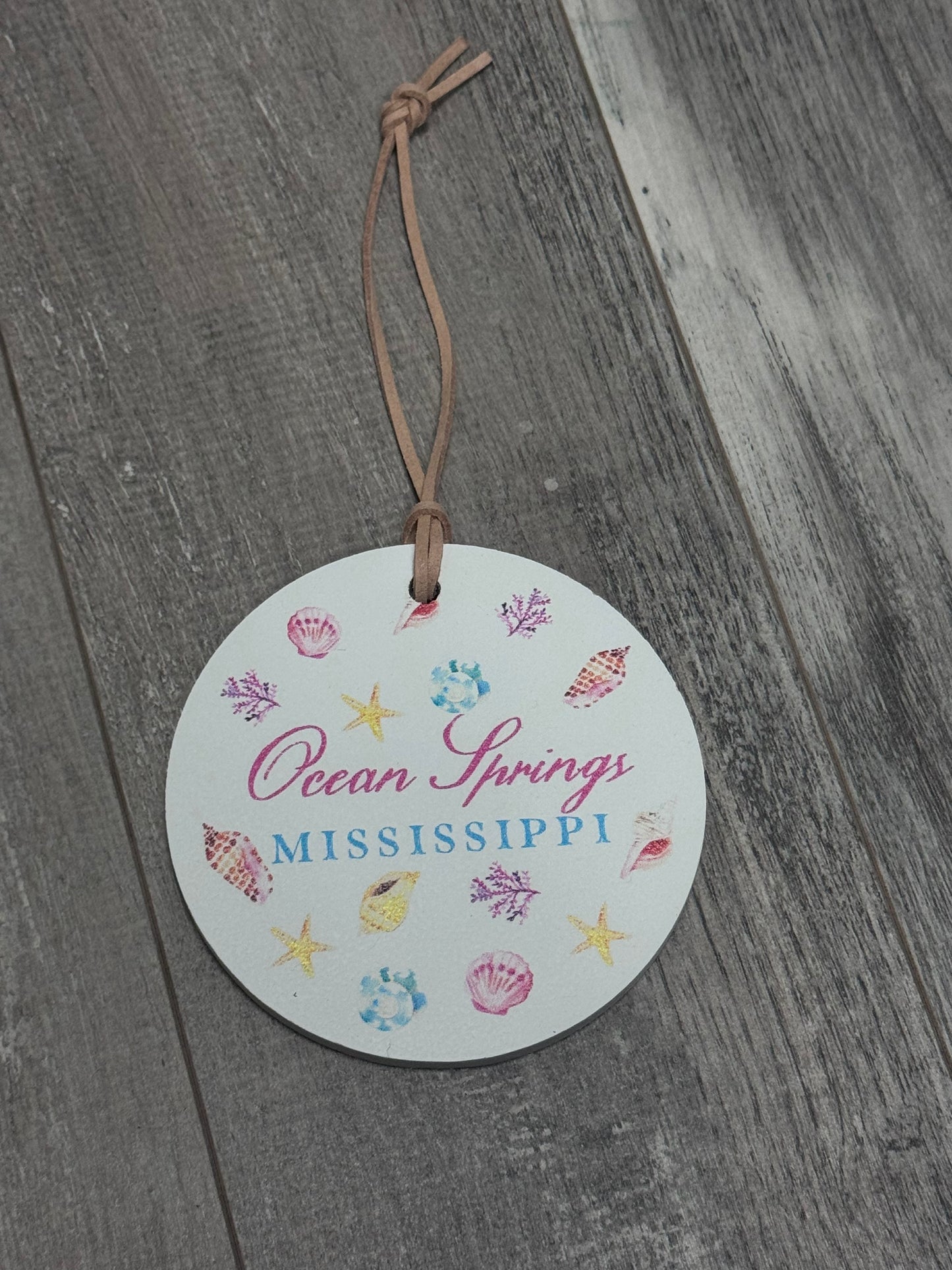 Ocean Springs beach ornament