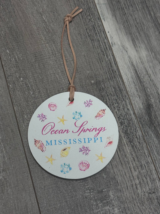 Ocean Springs beach ornament