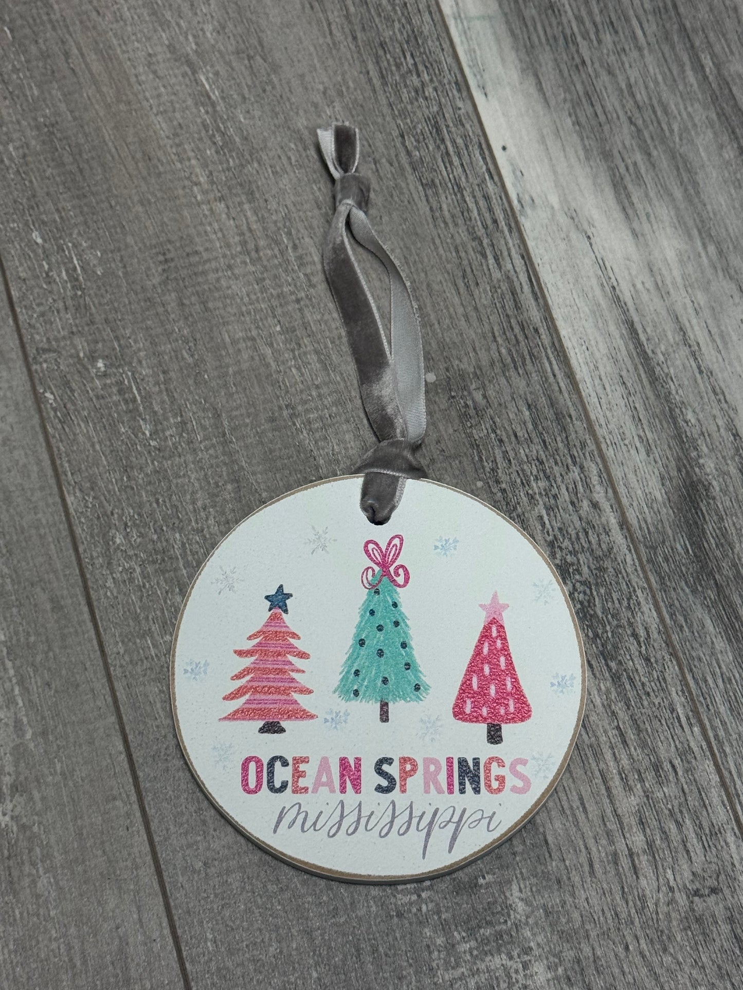 Whimsical Bright Ocean Springs Ornament