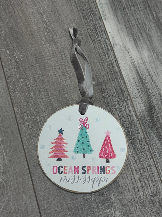 Whimsical Bright Ocean Springs Ornament