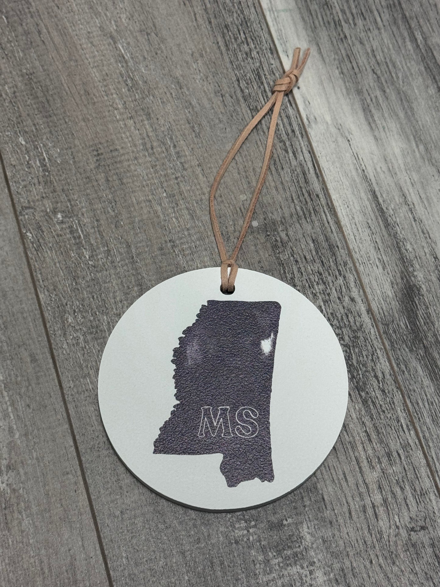 Mississippi wooden ornament