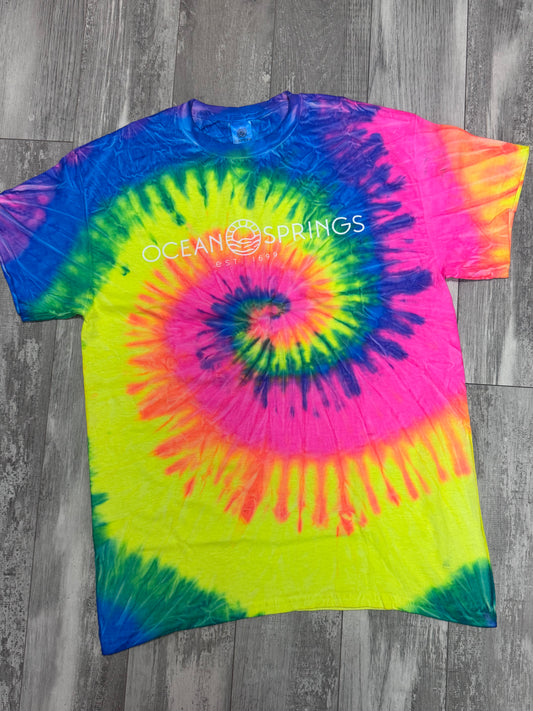 OS Sun Logo Youth Tee - Tie-Dyed