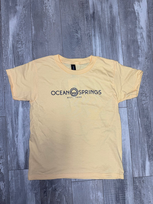 OS Sun Logo Youth Tee - Yellow Haze