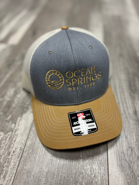 Ocean Springs Trucker Hat - Grey/Birch