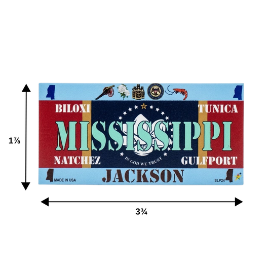 Mississippi Rectangle State Magnet