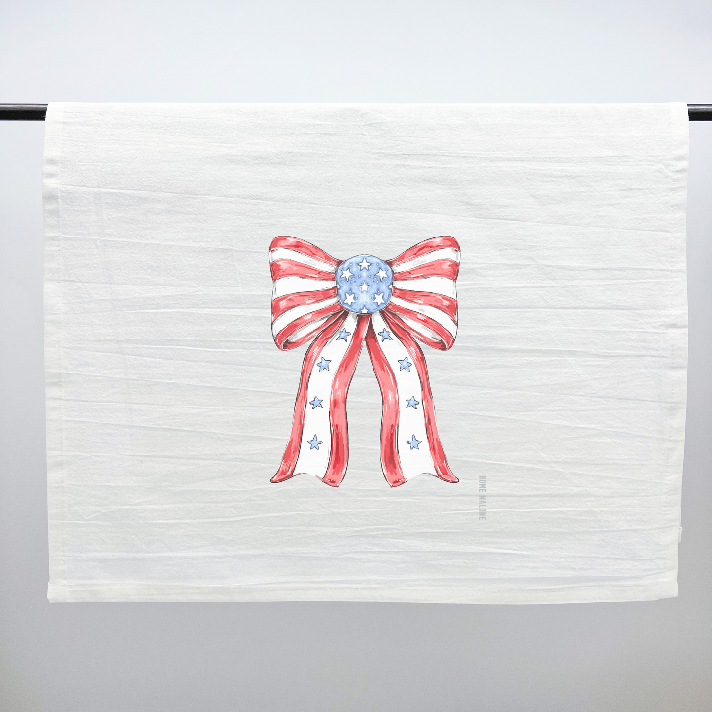 Patriotic Bow Tea Towel