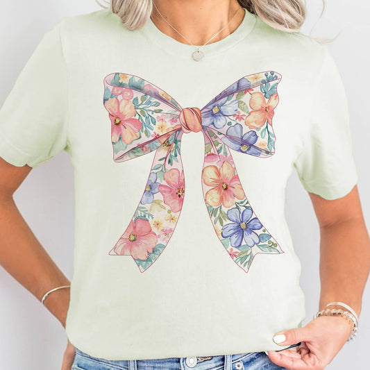 Flower Bow Graphic Tee