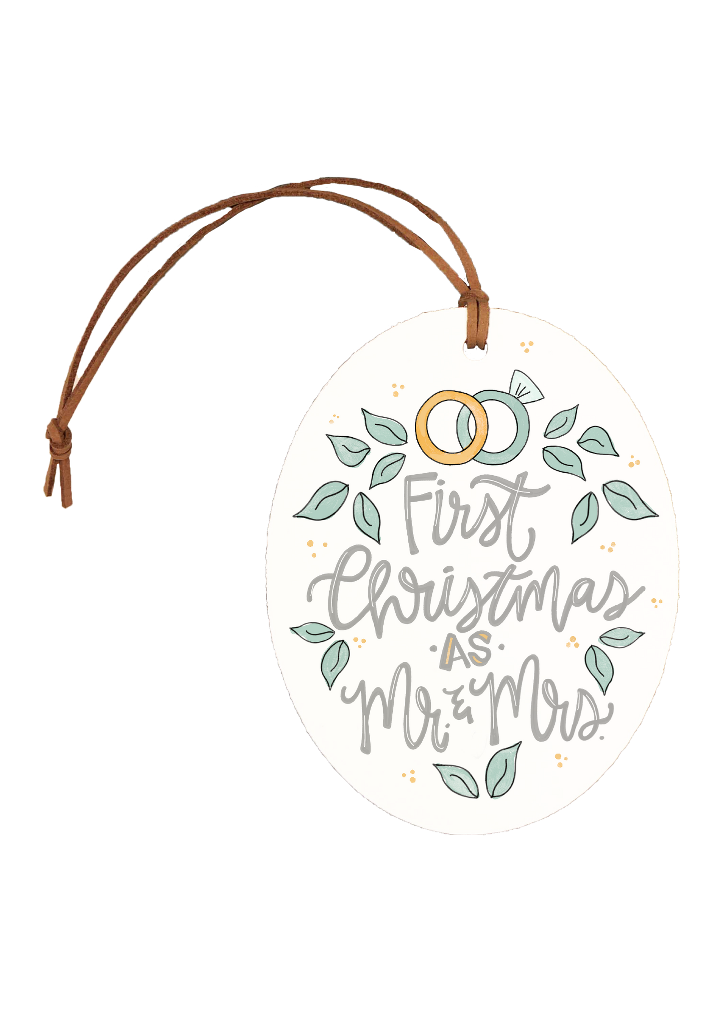 First Christmas wedding ornament
