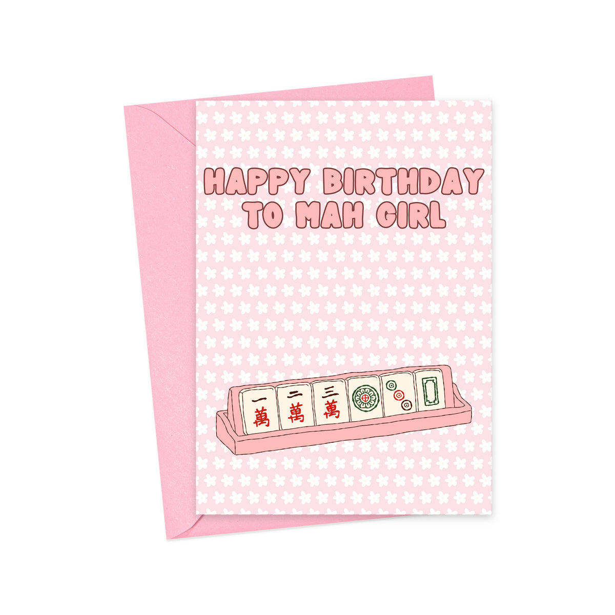 Mahjong Birthday Card