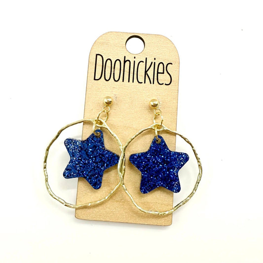 Spirit Glitter Star Dangles