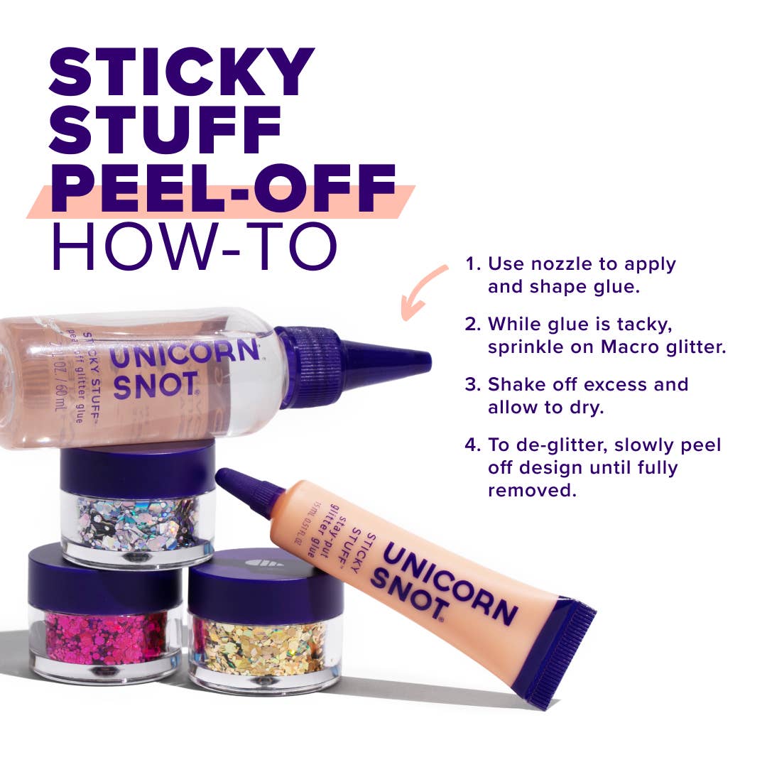 Peel-Off Glitter Adhesive | Glitter Glue