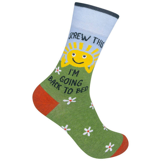 I'm Going Back To Bed socks