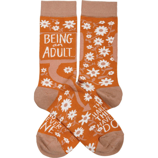 Being An Adult Socks