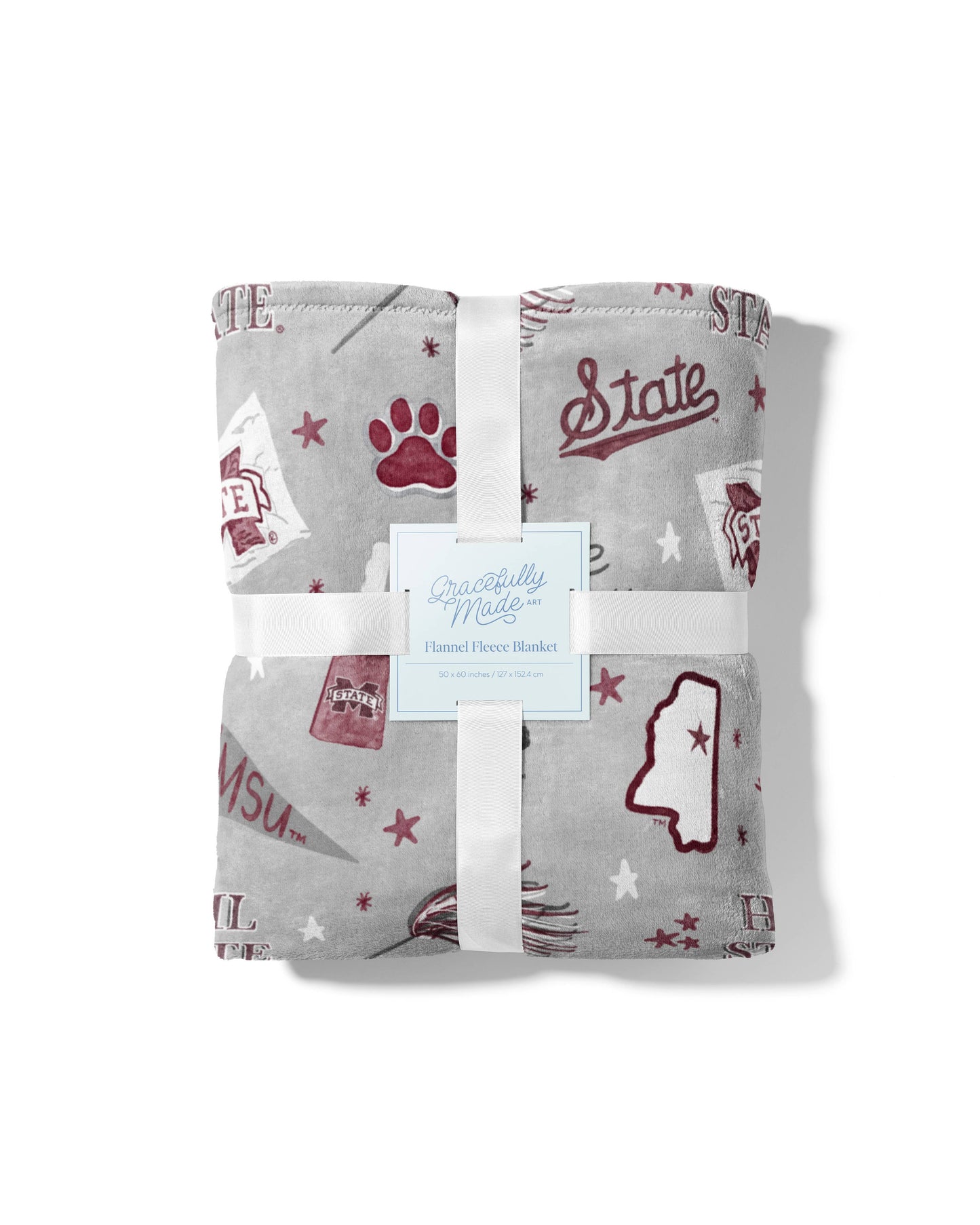 Mississippi State Flannel Fleece Blanket