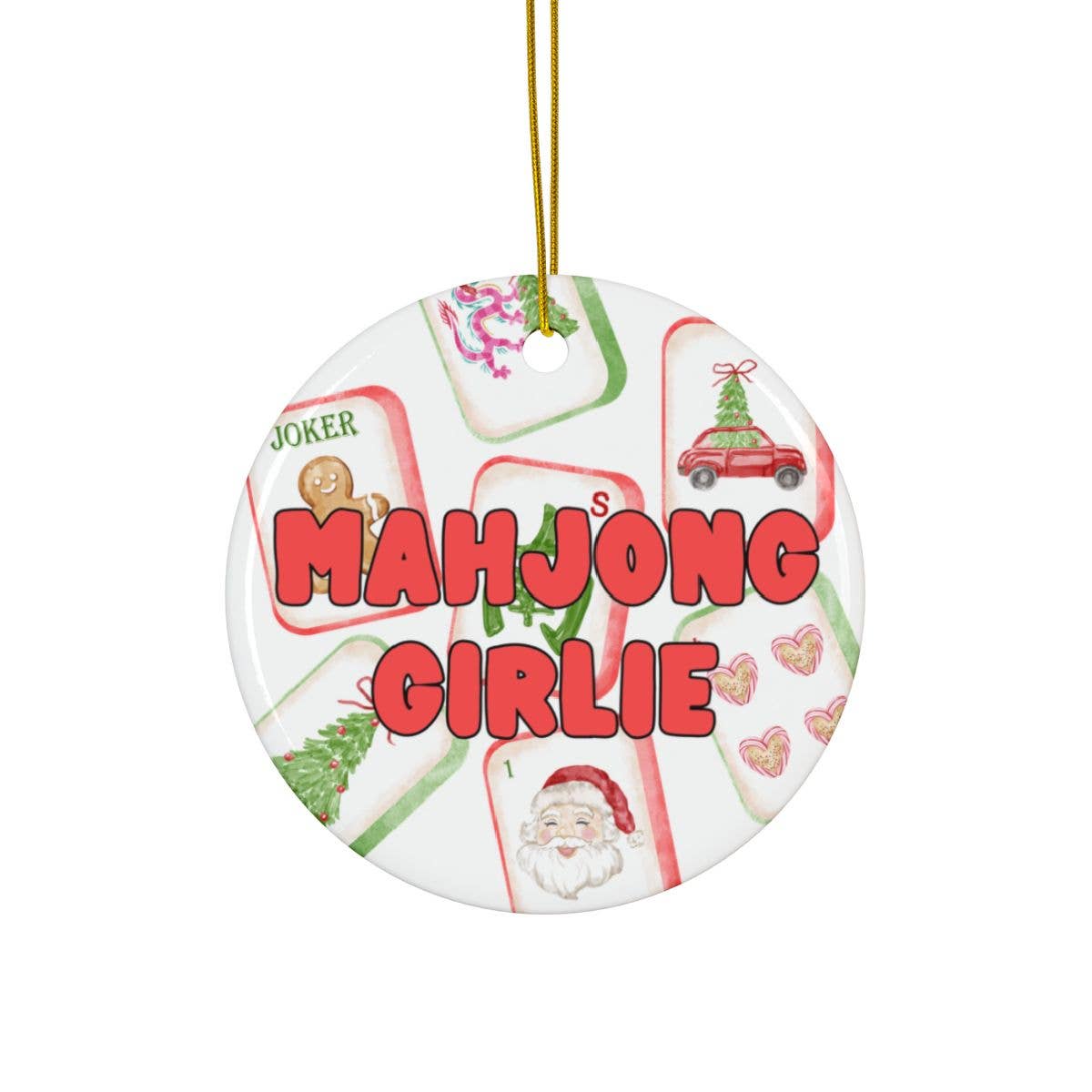 Mahjong Girlie Ornament