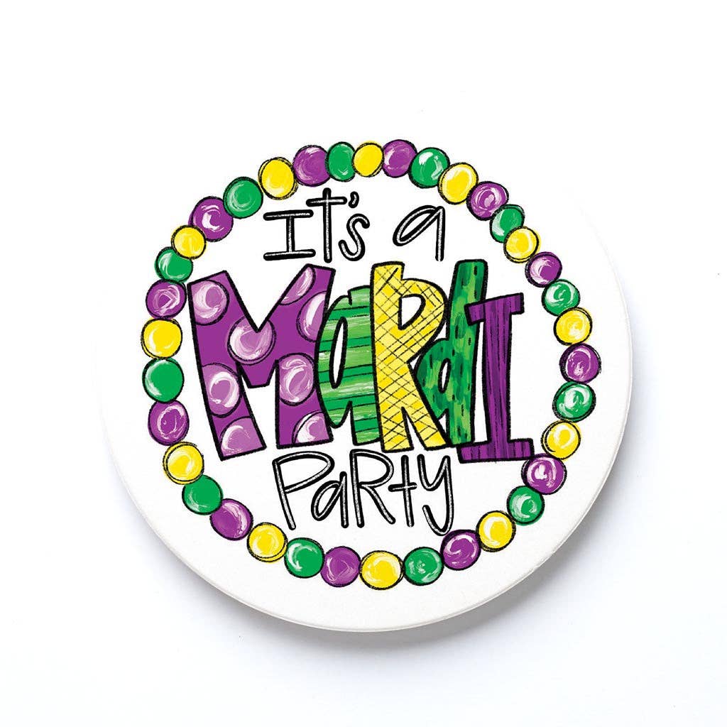 Mardi Party Coaster