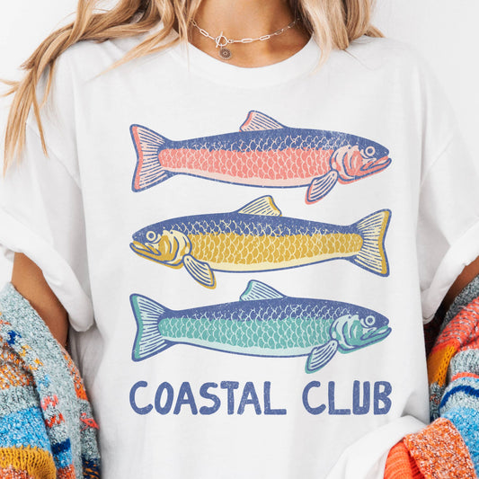 Coastal Club Fish Graphic Tee