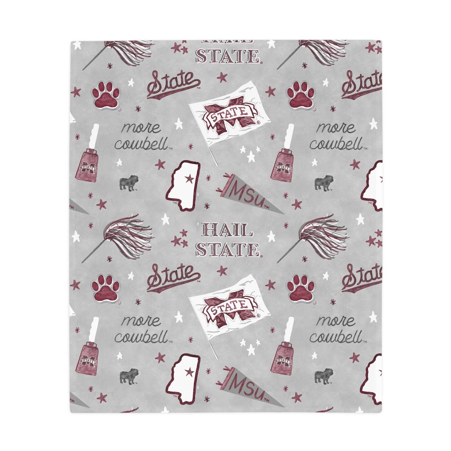 Mississippi State Flannel Fleece Blanket