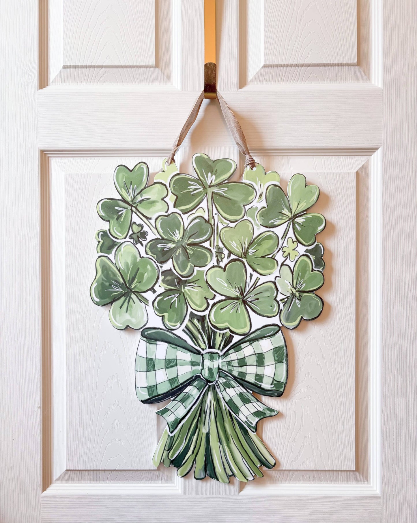 Clover Bouquet Door Hanger