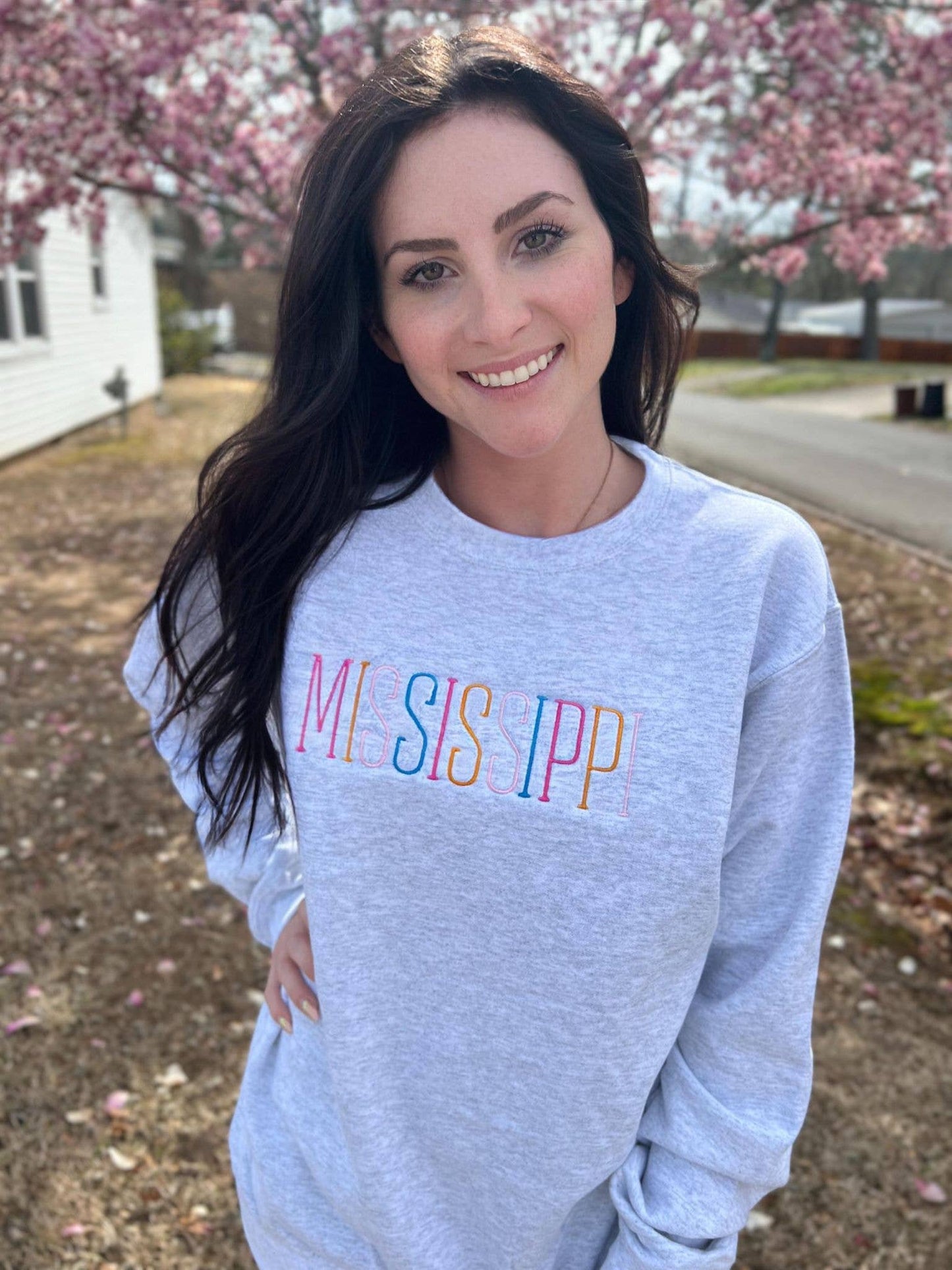 Mississippi Thin Embroidered Sweatshirt