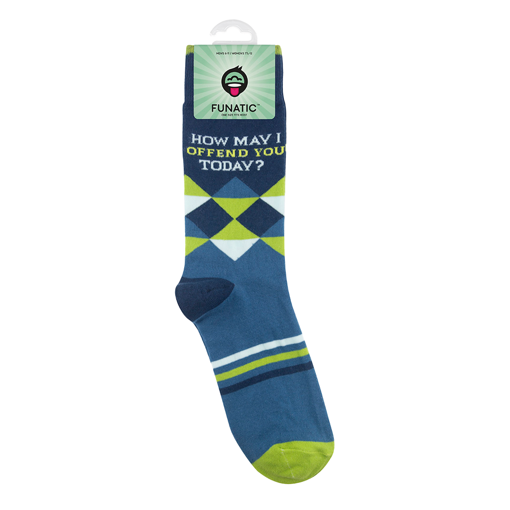 How May I Offend You Today? Socks