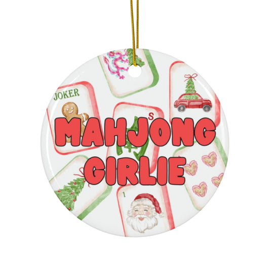 Mahjong Girlie Ornament