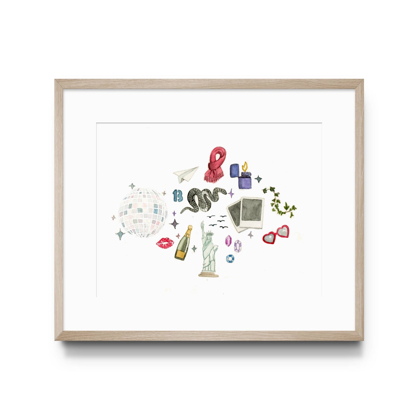 Eras Watercolor Art Print 8 x 10