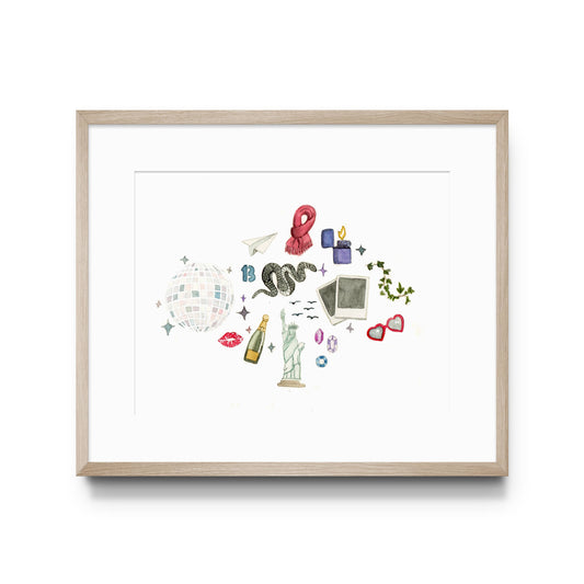 Eras Watercolor Art Print 8 x 10