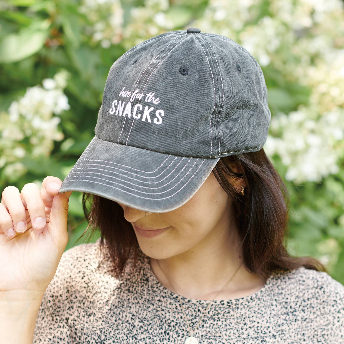 Here For The Snacks hat