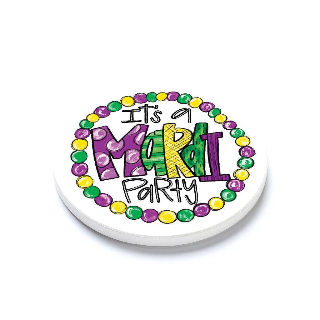 Mardi Party Coaster