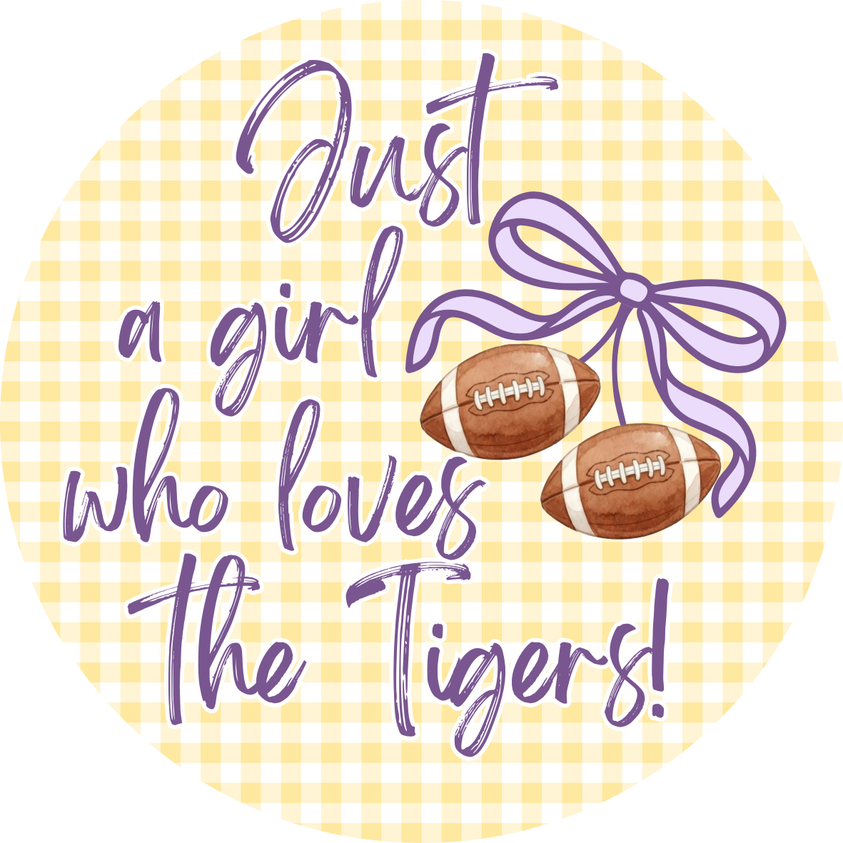 Loves the Tigers Button