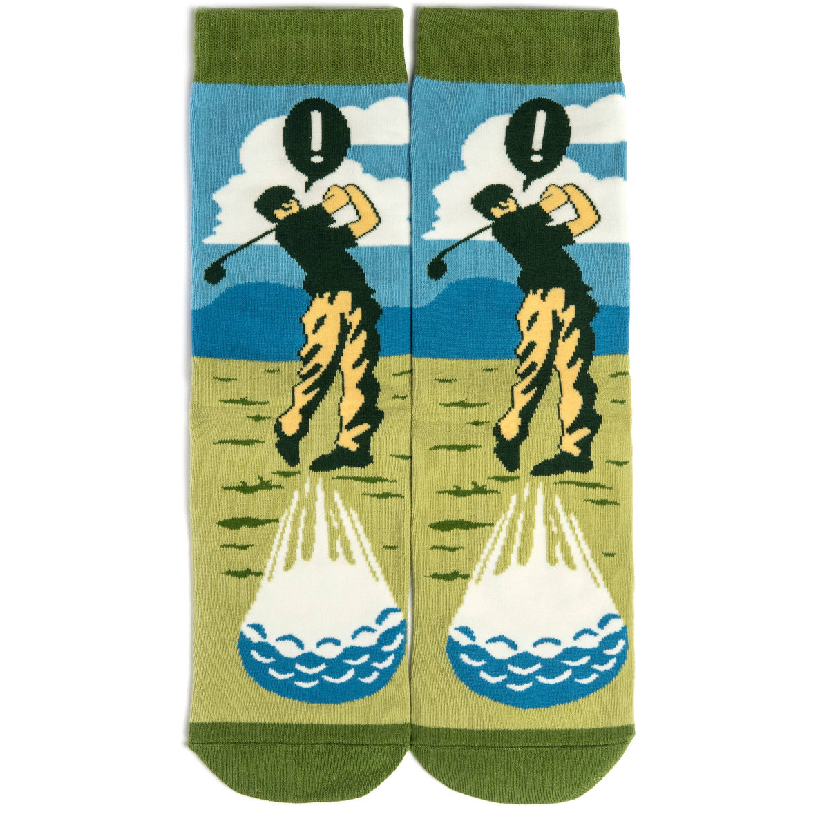 Swing Swear Repeat Funny Golf Socks for Men