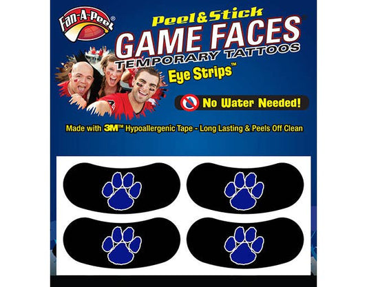 Blue Paw Print Eye Strips Peel & Stick
