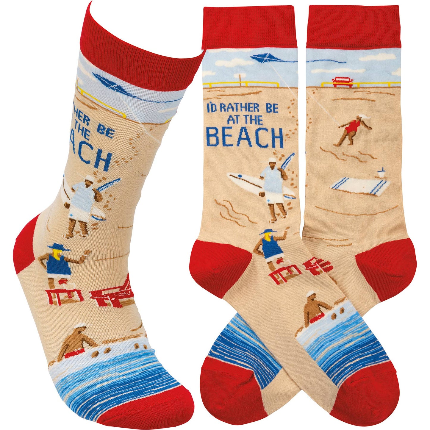 Id Rather Be At The Beach Socks