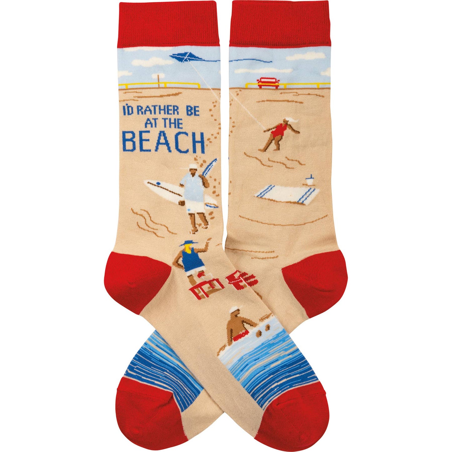 Id Rather Be At The Beach Socks