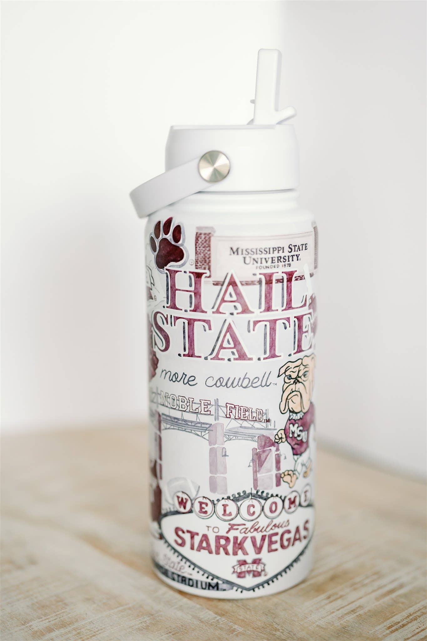Mississippi State 32 oz Insulated Water Bottle
