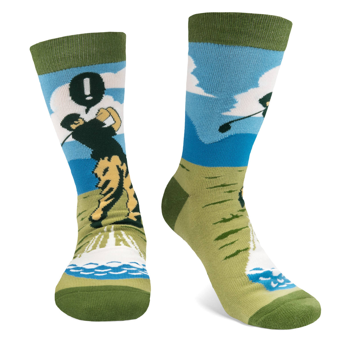 Swing Swear Repeat Funny Golf Socks for Men