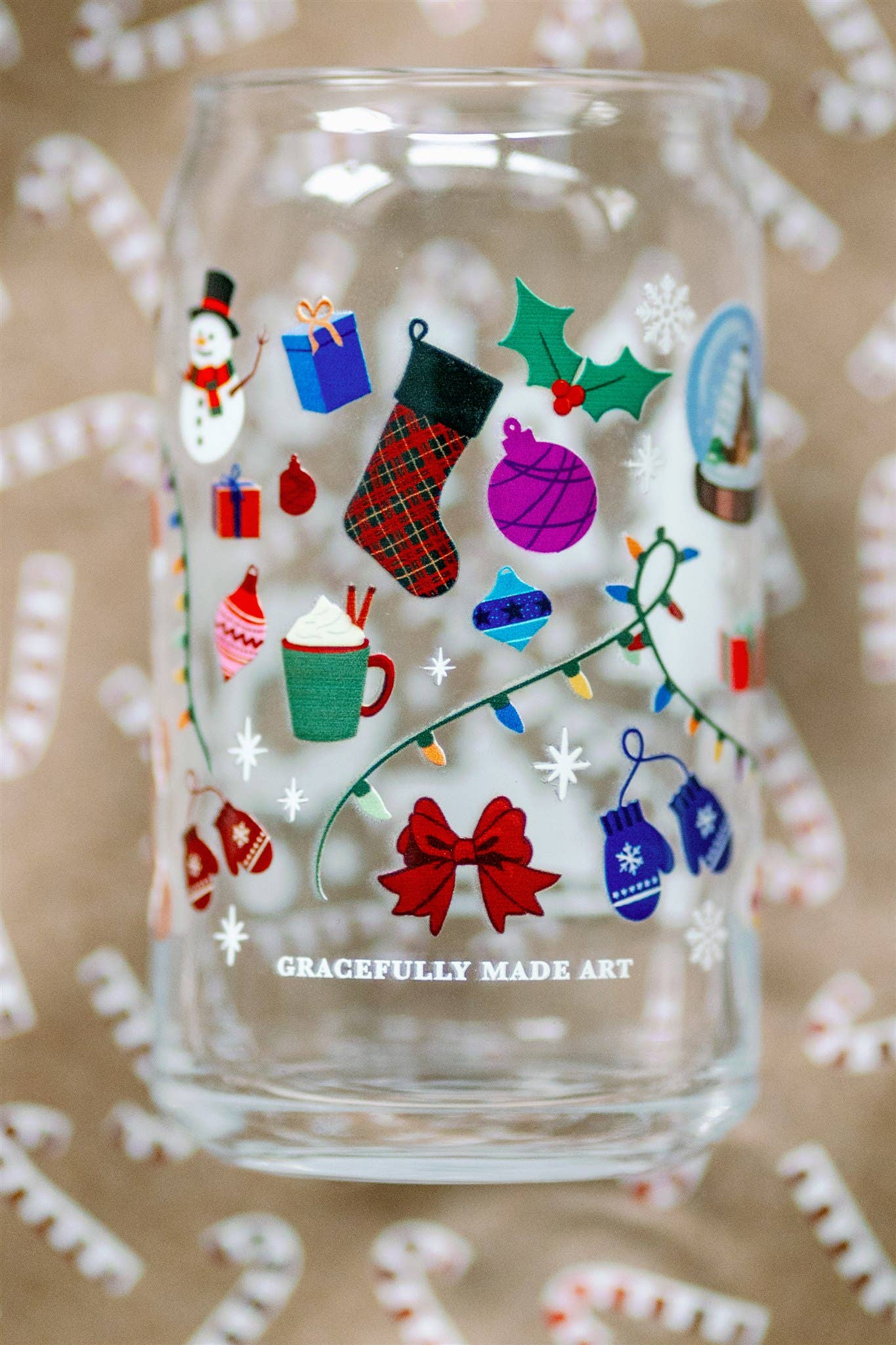 Christmas Glass Cup