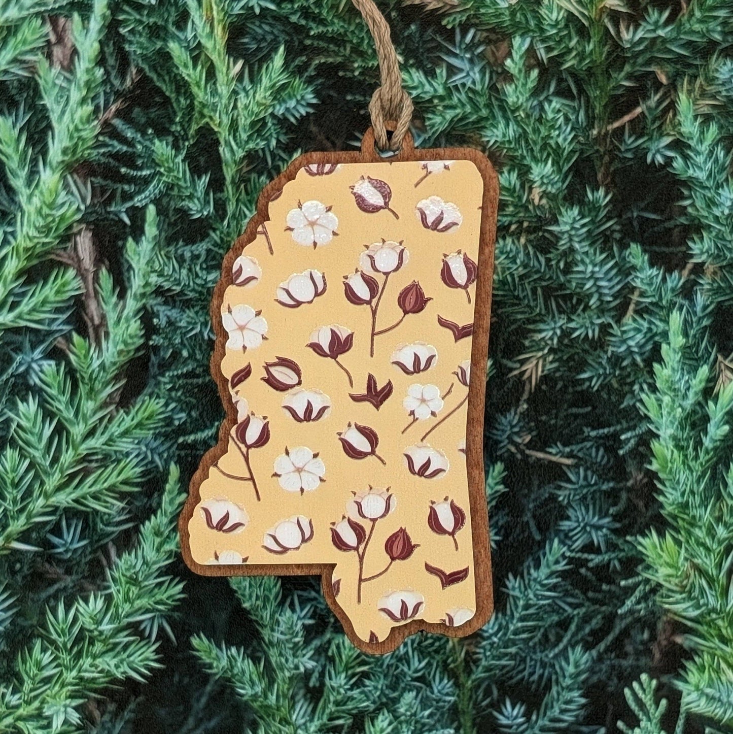 Mississippi Cotton Blossom Ornament