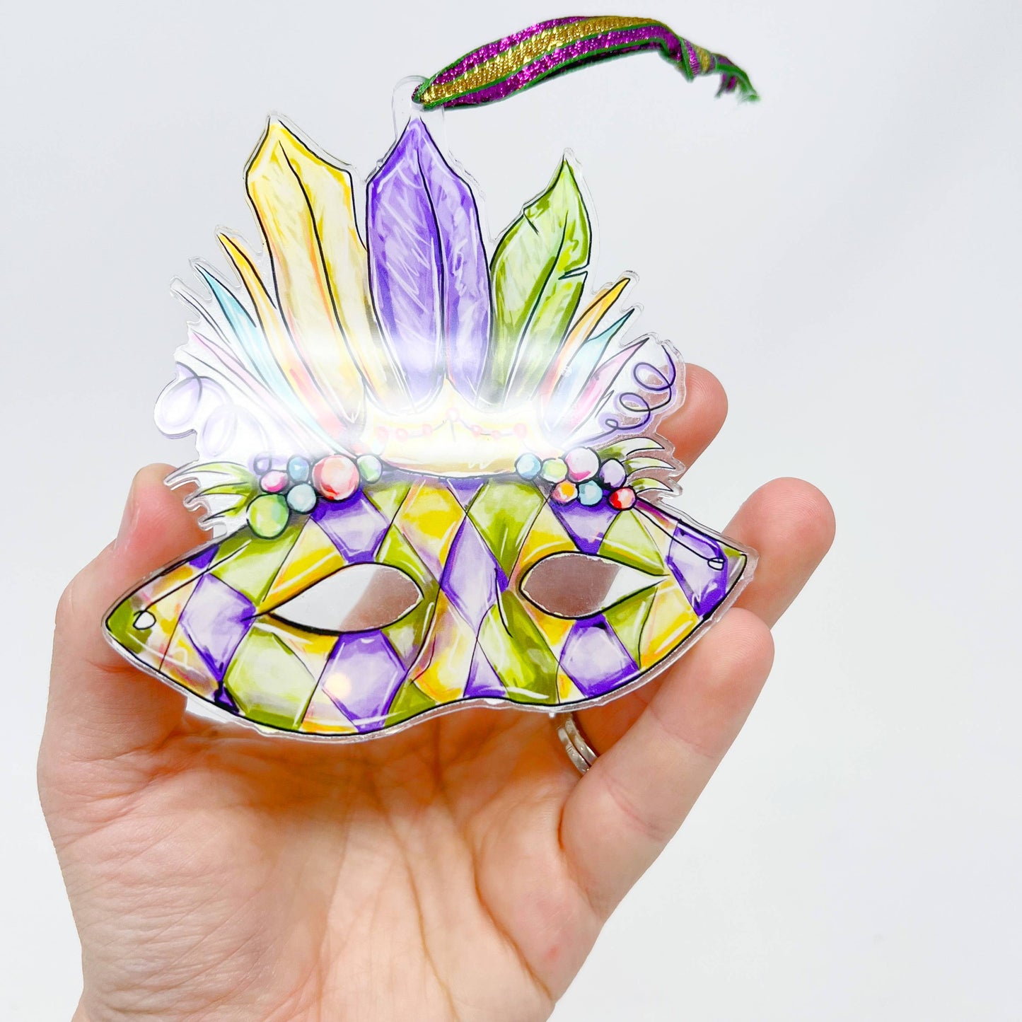 Mardi Gras Carnival Mask Ornament