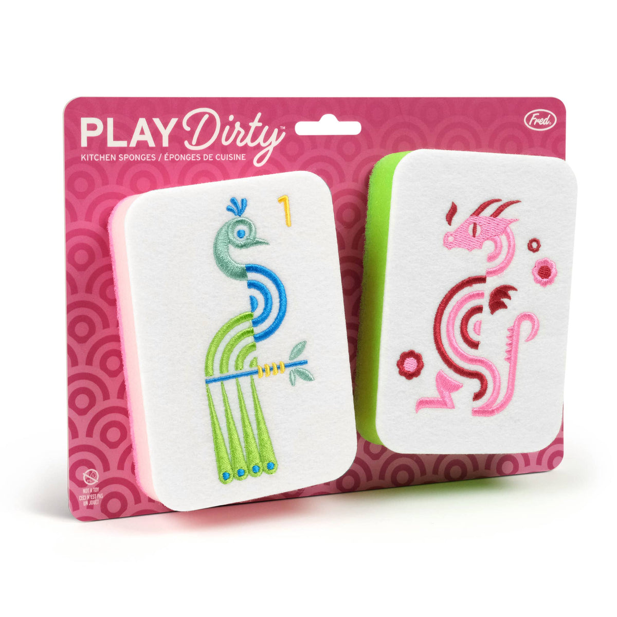 Mahjong Tile Kitchen Sponges - Set of 2