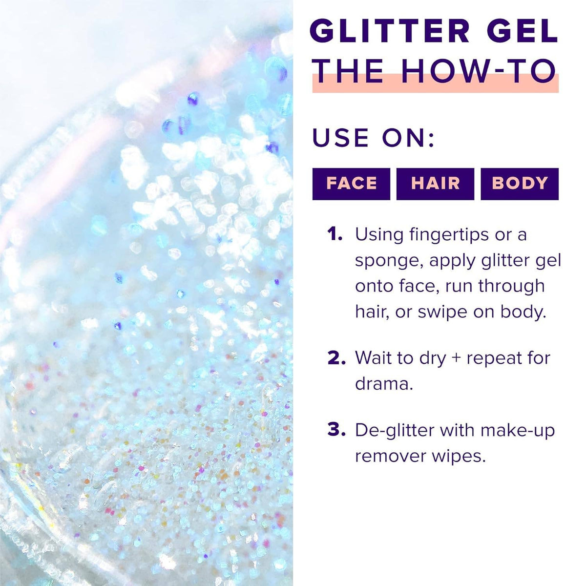 Galaxy-Holographic Body Glitter