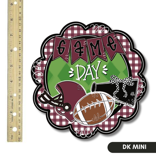 Maroon and Black Game Day Mini