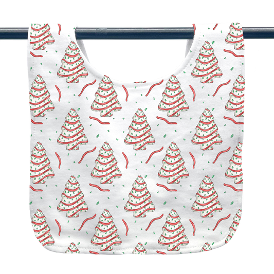 Christmas Cakes Baby Bib