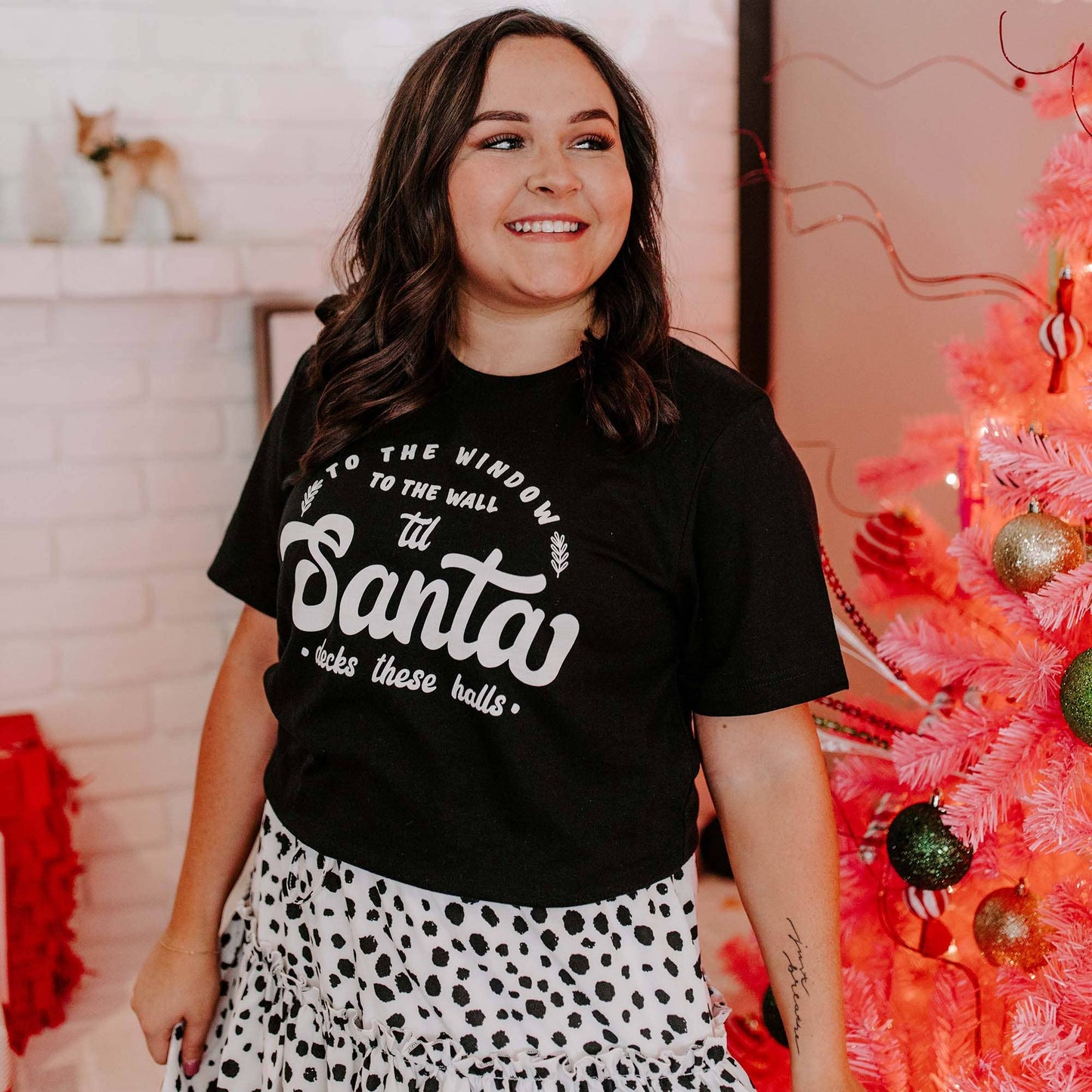 Santa Decks Halls tee