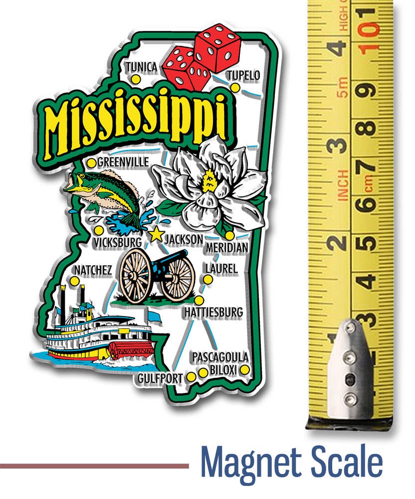 Mississippi Jumbo State Magnet