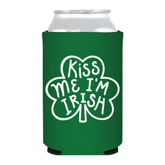 Kiss Me I'm Irish Can Cooler