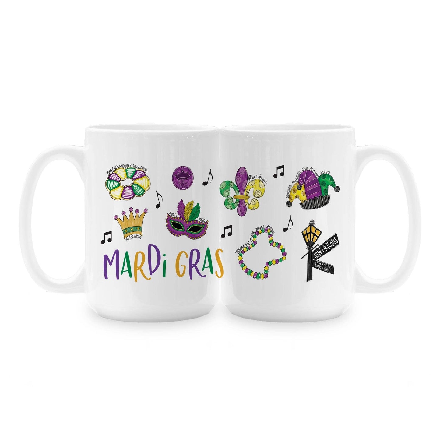 Mardi Gras Icons Coffee mug
