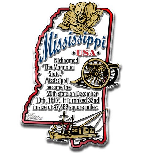 Mississippi Info State Magnet